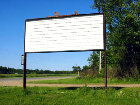 M-60 Drive-In Theatre - Marquee - Photo From Water Winter Wonderland